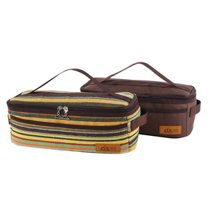 Customizable Outdoor Camping Cookware Storage BagCamping <b>BBQ</b> Utensil Organizer PouchRoad Trip Makeup Bag, Wash Bag Storage Bag - Product Image 4