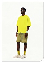 T-shirt Homme de Luxe de Haute Qualité en Coton Lourd 100% – Col Montant Uni, Coupe Oversize et Ample