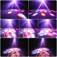 Projecteur LED professionnel à double tête 80W, faisceau RGBW 4-en-1, effet laser LED rouge et vert, contrôle DMX512 pour scène DJ