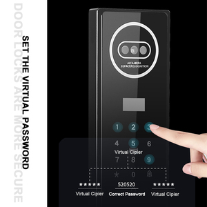 CNC hoạt động <span class=keywords><strong>video</strong></span> liên lạc giám sát máy ảnh chụp 3D mặt Palm tĩnh mạch công nhận tuya ứng dụng thông minh khóa cửa với 6068 Lỗ mộng - Product Image 6