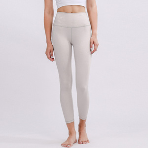 Women High Waist Seamless Quick Dry Custom Solid Yoga Pants Eco-Friendly <b>Tummy</b> <b>Control</b> Fitness Running Sport - Product Image 5