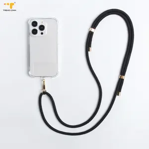 China Manufacture Colored Adjustable Universal Neck Lanyard Anti-loss Long Strap For Phone Case For iPhone 15