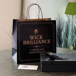 Sacs en papier kraft écologiques imprimés sur mesure, vente en gros, blancs, bruns, avec poignées, sacs de courses recyclés, sacs alimentaires, votre propre logo, promotion - Product Image 5