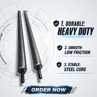 Rouleaux, pignons et tambours en acier inoxydable galvanisé pour lignes de production, disponibles sur mesure.