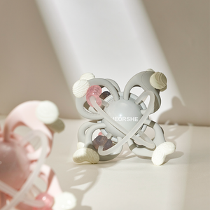 HEORSHE Nouveau Lanceur <span class=keywords><strong>Anneau</strong></span> <span class=keywords><strong>de</strong></span> <span class=keywords><strong>Dentition</strong></span> Galaxie en Silicone 100% Alimentaire, Jouet Bébé Doux pour la Poussée Dentaire, Nouveau <span class=keywords><strong>Anneau</strong></span> <span class=keywords><strong>de</strong></span> <span class=keywords><strong>Dentition</strong></span> Bébé - Product Image 1