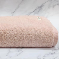 100% Organic Cotton Quick-Dry Skin-Friendly 5-Star Luxury Bath Towel Set Solid Color Hotel Bathroom Towel Set
