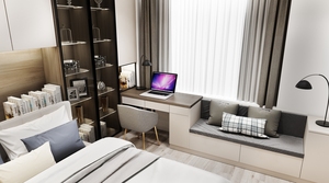 Libreria in stile moderno personalizzabile con Design a porte nascoste in legno per l'home Office e soggiorno che ripongono libri - Product Image 3