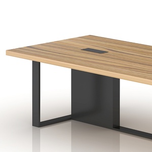 Mesa de Juntas Rectangular de Madera de Arce, Moderna y de Lujo, Fabricada en China, para Oficina - Product Image 4