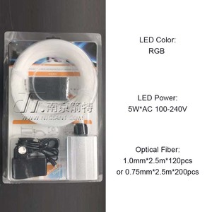 <span class=keywords><strong>Plafond</strong></span> étoilé <span class=keywords><strong>en</strong></span> fibre optique pour voiture <span class=keywords><strong>LED</strong></span> RGB PMMA, kit de fibre optique 5W pour <span class=keywords><strong>plafond</strong></span> de voiture, lumières étoilées - Product Image 2