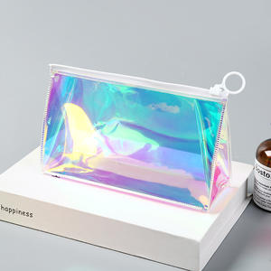 Sacs à fermeture éclair d'emballage Laser de haute qualité Emballage cosmétique portable Sac cosmétique à fermeture éclair - Product Image 1