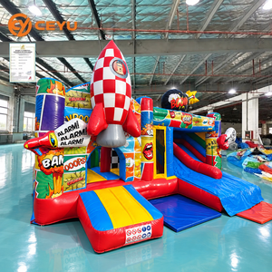 Château gonflable Ceyu avec impression de bande dessinée et grand toboggan pour <span class=keywords><strong>les</strong></span> entreprises de location de châteaux gonflables pour enfants - Product Image 2
