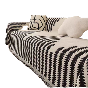 <span class=keywords><strong>Funda</strong></span> de Sofá Universal de Chenilla Nórdica Moderna Estampada al por Mayor, para las Cuatro Estaciones, Antideslizante, Transpirable, 100% Poliéster, para Sofás de 3 Plazas - Product Image 1