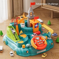 Circuit d'obstacles pour voitures pour bébés garçons et filles, piste d'aventure, jouet éducatif sur le thème du trafic