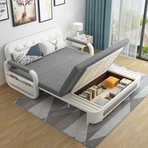 Moderna sedia pieghevole in legno dormiente divano letto a tre posti soggiorno <span class=keywords><strong>Divan</strong></span> multifunzione - Product Image 6