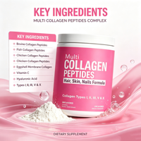 Poudre de collagène marin pour les soins de la peau, complément de peptides de collagène marin hydrolysé de qualité supérieure