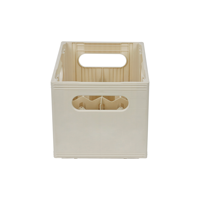 Caisse de bière en plastique 24 bouteilles en plastique Vintage-Feel personnalisée QS avec emblème traditionnel
