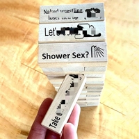 SLT Nouveaux cadeaux de la Saint-Valentin, jeu de soirée romantique, jeu de blocs coquins, jeu de construction de tour de blocs sexy pour couples, jeu de blocs empilables