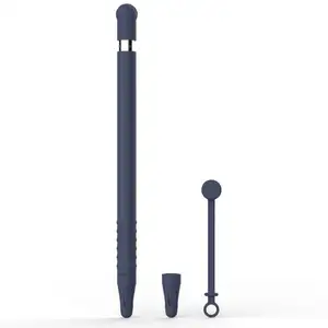 Étui de protection pour Apple Pencil 1, 2 pièces, ensemble 4 en 1, avec capuchon amovible, Anti-perte, adaptateur sur corde