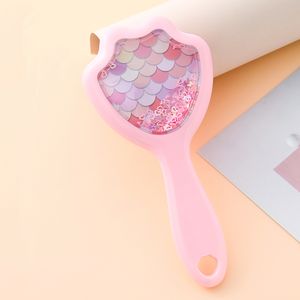 Kinder Geschenk Kristall Shiny Glitter Katzen pfote entwirren Haar bürste Leoparden waage Mini Haar bürste Transparente süße Katzen haar bürste - Product Image 4