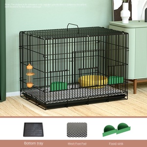 Grande <span class=keywords><strong>cage</strong></span> d'élevage intérieure pour lapins, en métal robuste, pliable, <span class=keywords><strong>avec</strong></span> motif, pour lapins bébés, type <span class=keywords><strong>cage</strong></span> de transport sécurisée <span class=keywords><strong>avec</strong></span> fermeture à bouton - Product Image 6