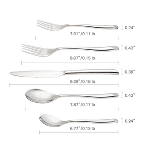 Produit à succès 2024 Ensemble de couverts en acier inoxydable 430 Argent Couverts pour mariage - Product Image 3