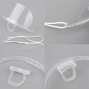 10 قطع/علبة قناع وجه قابل للإزالة وإعادة الاستخدام من مواد عالية الجودة، شفاف ومضاد للضباب، يفتح الفم، درع صحي واقٍ - Product Image 6