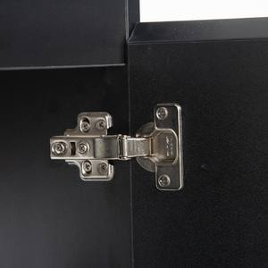 Meuble-lavabo mural moderne noir mat 400 mm résistant à l'eau avec LED pour petite <span class=keywords><strong>salle</strong></span> <span class=keywords><strong>de</strong></span> <span class=keywords><strong>bain</strong></span>, mini-meuble sous-vasque pour appartement - Product Image 3