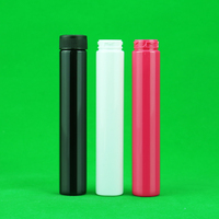 Flacons Pop Top en plastique Mylar de 90 Dram opaque noir avec sérigraphie pour récipients Pop Top à surface transparente