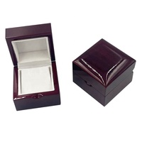 Coffret de boucles d'oreilles en bois, pour Piano, finition de cerise, accessoire de luxe, boîte cadeau