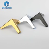 Goldene Schwarze Chrom-Metall-Möbelzubehörteile Metall-Sofabeine Möbel-Sofabeine Metallbeine für Sofas