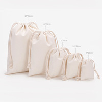 Bolsa de Lona de Algodón con Cordón y Logo Personalizado Impreso, Saco Ecológico de Regalo, Bolsas de Tela Lisas para Personalizar