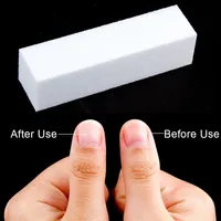 Kit de blocs éponge de polissage pour manucure et pédicure, limes à ongles, outils de soin des ongles, polissage et ponçage, éponges blanches pour nail art