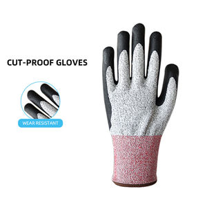 Guantes de trabajo de fibra de vidrio HPPE + de alta calidad Vaulex, guantes anticorte resistentes, guantes de trabajo, construcción de seguridad - Product Image 2