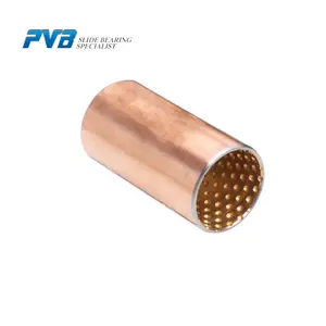 CuSn10Pb10 cobre liga bimetálico bucha, JF-800 aço carbono volta bimetálico rolamento, SAE797 alta com chivela bronze liga Bi Metal Bush - Product Image 1