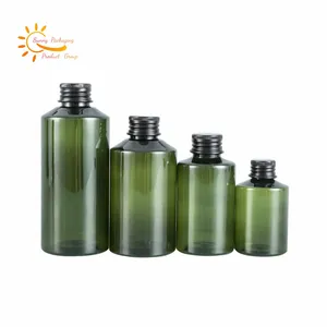 Hot-bán xiên Vai Pet mỹ phẩm chai 50ml 100ml 150ml 200ml 300ml nhựa mỹ phẩm chai trong kho