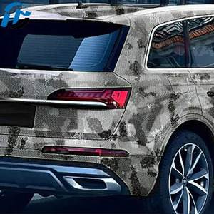 PET TPU Hochglanz Python Camouflage Mintgrün Kohle faser Vinyl Car Wrap Außen Auto aufkleber Abdeck folie - Product Image 2