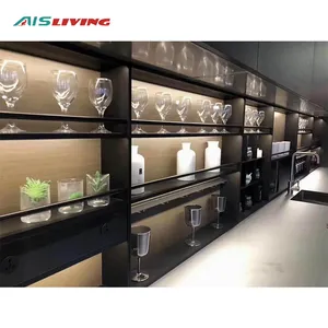 Armario de cocina de aluminio, diseño 3D y muestra gratis, AIS LVING, alta calidad