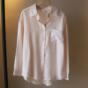 2025 Koreaanse Nieuwe Stijl Vrouwen Groot Formaat Shirts Dunne Lange Mouwen Zomer Zonbeschermend Casual Tops - Product Image 3