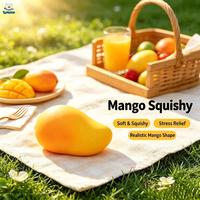 Jouets Squishy Réalistes en Forme de Mangue 2026 – Jouets Sensoriels Anti-Stress Doux à Presser pour Enfants et Adultes – Soulagement de l'Anxiété