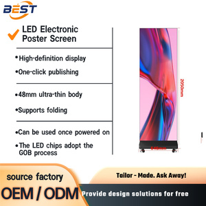 Xách tay có thể gập lại LED Poster GoB công nghệ điện tử Bảng menu cho bán lẻ - Product Image 3