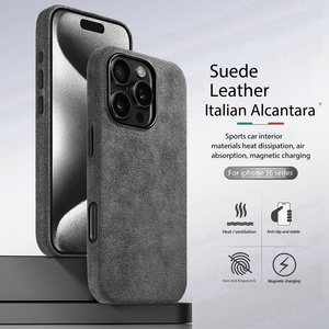 <span class=keywords><strong>Coque</strong></span> de téléphone <span class=keywords><strong>Iphone</strong></span> 16 <span class=keywords><strong>Pro</strong></span> <span class=keywords><strong>Max</strong></span> Premium <span class=keywords><strong>en</strong></span> Alcantara italien, entièrement enveloppée, estampage à chaud <span class=keywords><strong>en</strong></span> cuivre, aimant puissant, prix d'usine - Product Image 6