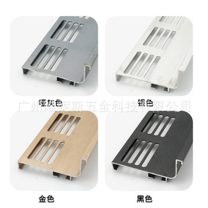Profilé en aluminium Venis sans poignée, 3 m de long, avec trous de ventilation pour porte d'armoire - Product Image 4