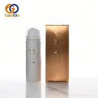 Flacon pompe sans air en plastique, conteneur cosmétique sous vide, distributeur rechargeable de sérum et lotion, soin de la peau, crème visage de voyage, couleur personnalisée