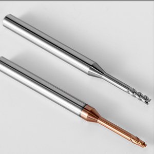 MZF <span class=keywords><strong>Fraise</strong></span> <span class=keywords><strong>à</strong></span> rainure profonde en alliage de tungstène et de cobalt <span class=keywords><strong>à</strong></span> 55 degrés Revêtement Tisin <span class=keywords><strong>à</strong></span> <span class=keywords><strong>2</strong></span> cannelures Micro-diamètre Long col 50mm efficace - Product Image 2