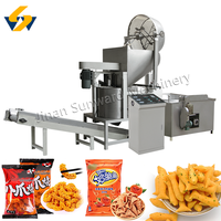 Extrusora de aperitivos fritos de acero inoxidable, máquina de aperitivos fritos de 500 kg/h, i-colors