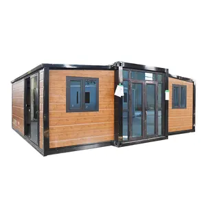 20ft 40ft venta al por Mayor moderno a prueba de viento plegable extensible prefabricado modular plegable casa de contenedores portátil