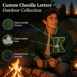 Patch thermocollant personnalisé fait main en chenille brodée de sequins pour vêtements, sacs et badges lettres - Product Image 3