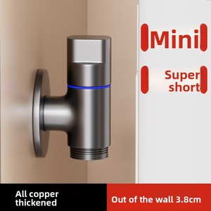 <span class=keywords><strong>Robinet</strong></span> de machine à laver moderne en laiton chromé, robinets <span class=keywords><strong>d</strong></span>'angle inverseurs, raccords double entrée double sortie, accessoires à double poignée - Product Image 5