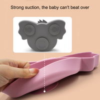 Assiette à dîner lavable pour bébés de haute qualité en forme de Koala assiettes en Silicone de grande capacité pour bébés et tout-petits avec aspiration