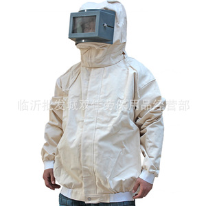 Canvas Dustproof Work Suit Zipper Version Thickened Wear Resistant For <b>Sandblasting</b> And Painting Protection - Product Image 1